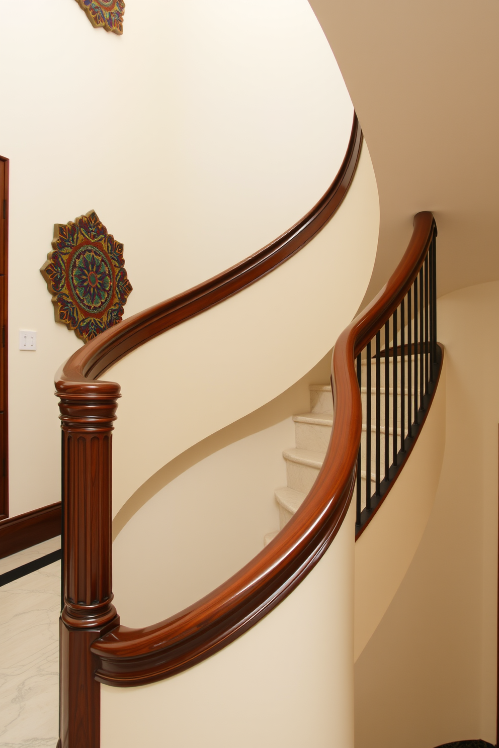 Curved Staircase Design Ideas 7