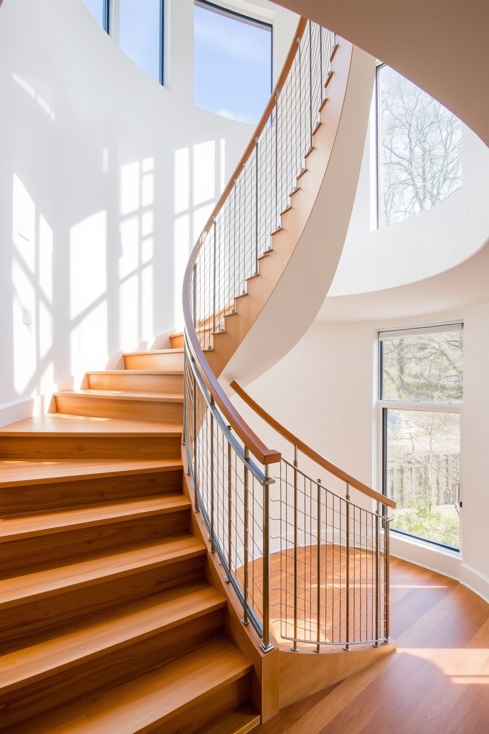 Curved Staircase Design Ideas 8