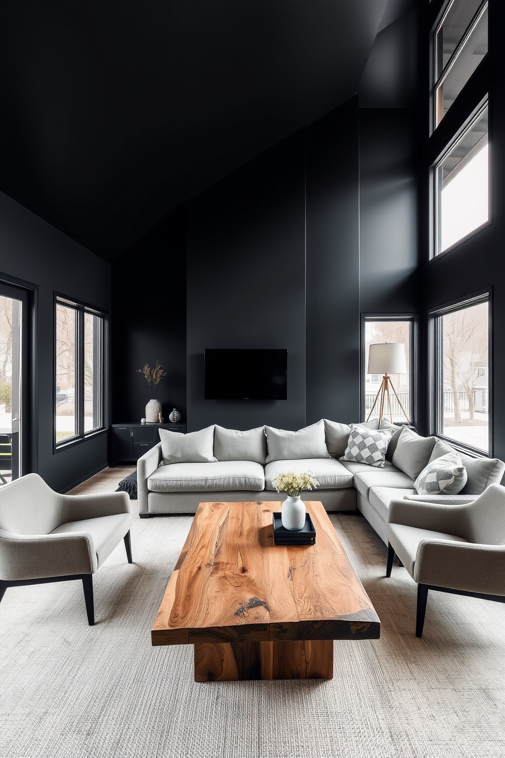 Dark Apartment Design Ideas 1