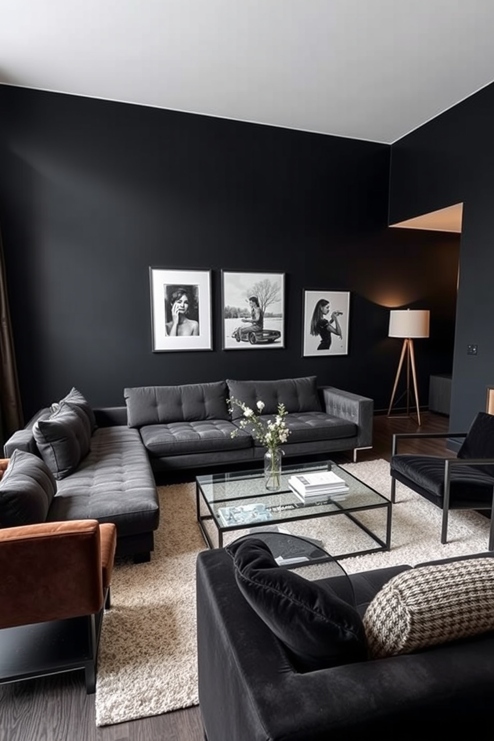 Dark Apartment Design Ideas 16