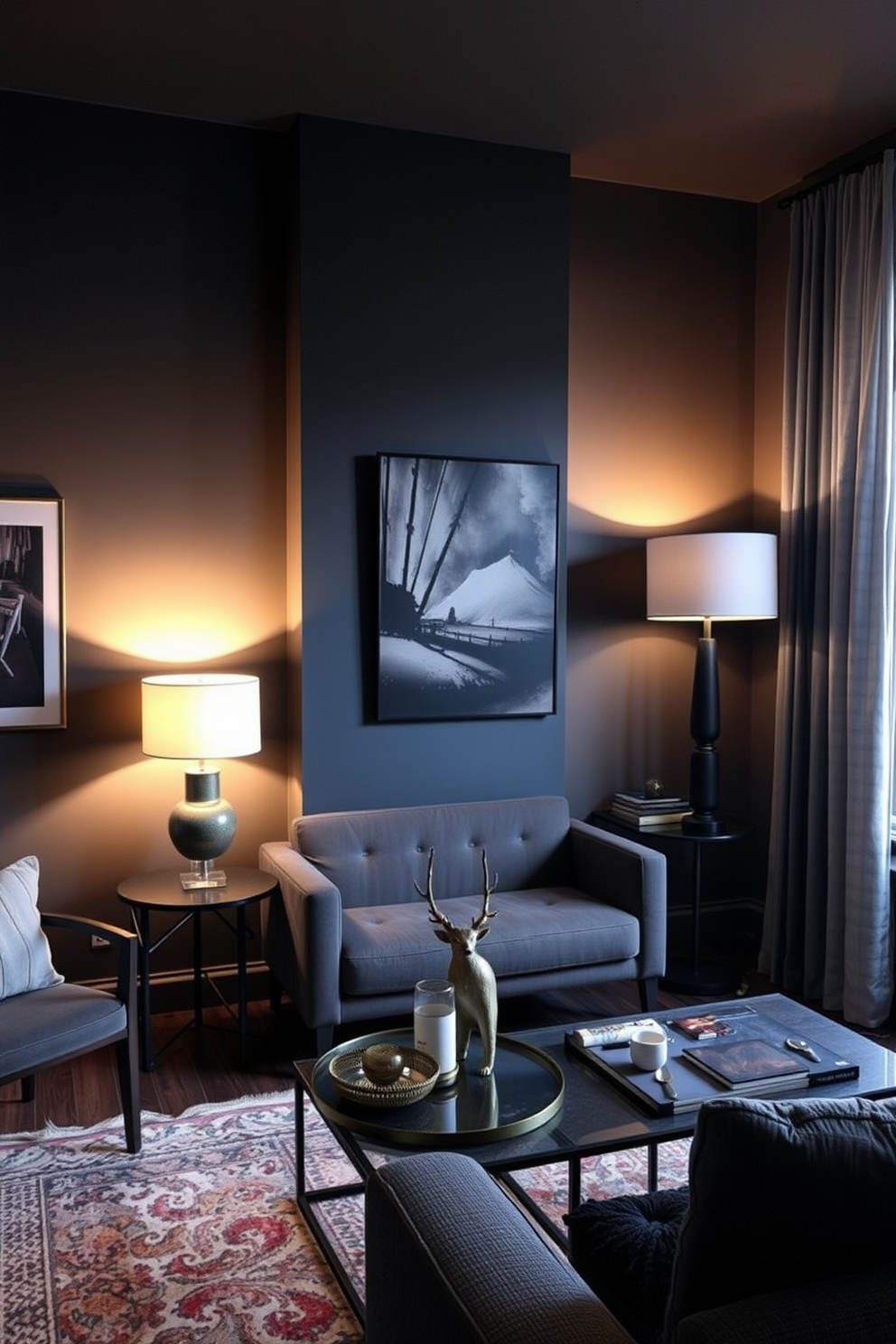 Dark Apartment Design Ideas 22