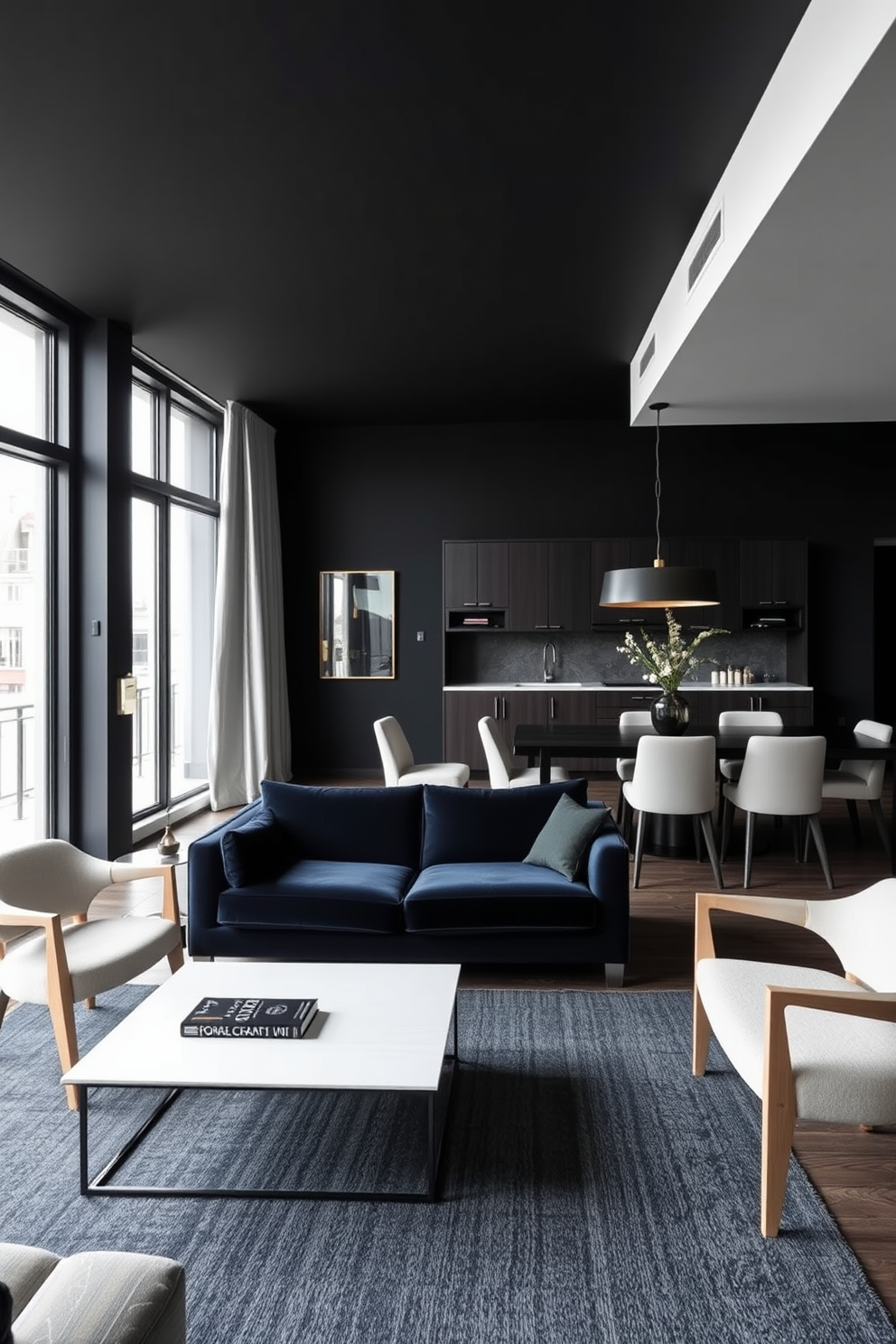 Dark Apartment Design Ideas 23