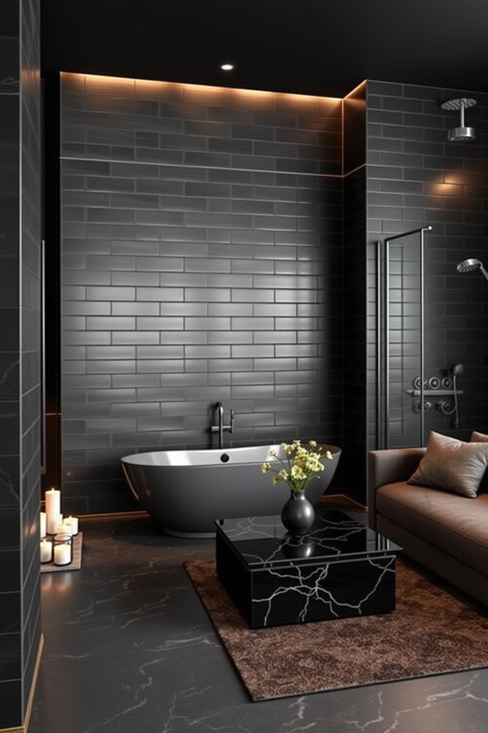 Dark Apartment Design Ideas 25