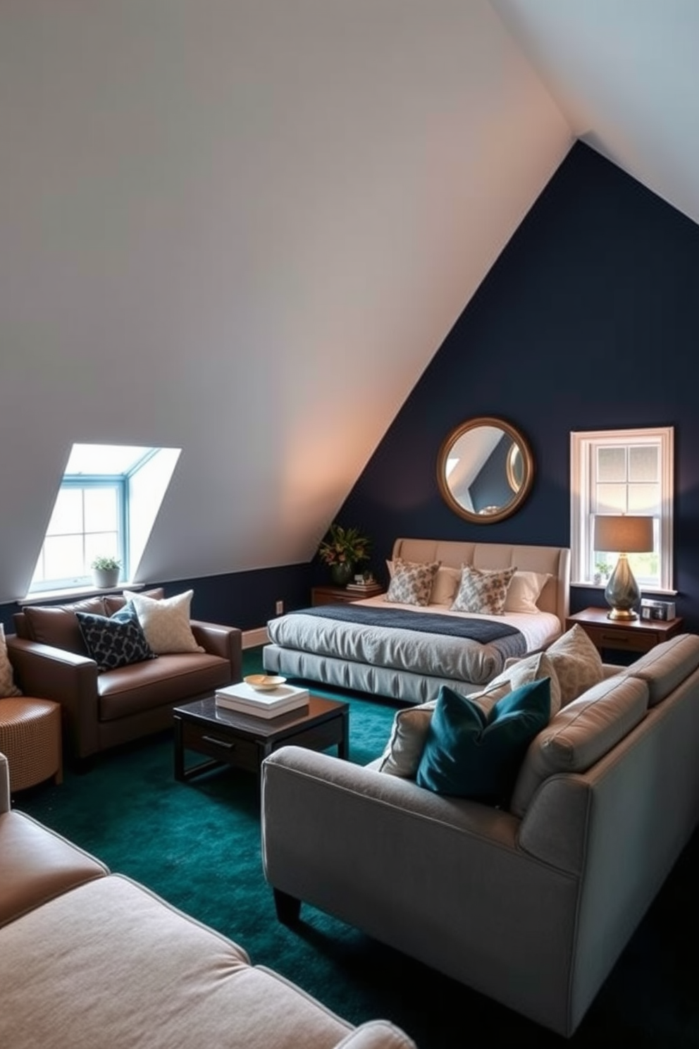 Dark Attic Room Design Ideas 4