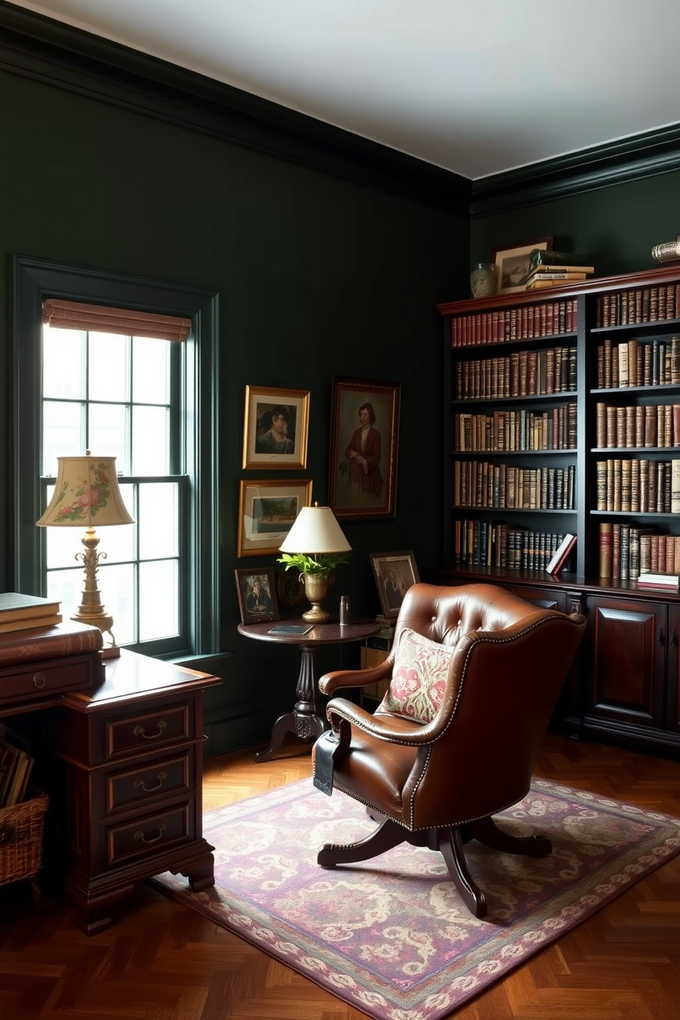 Dark Study Room Design Ideas 3