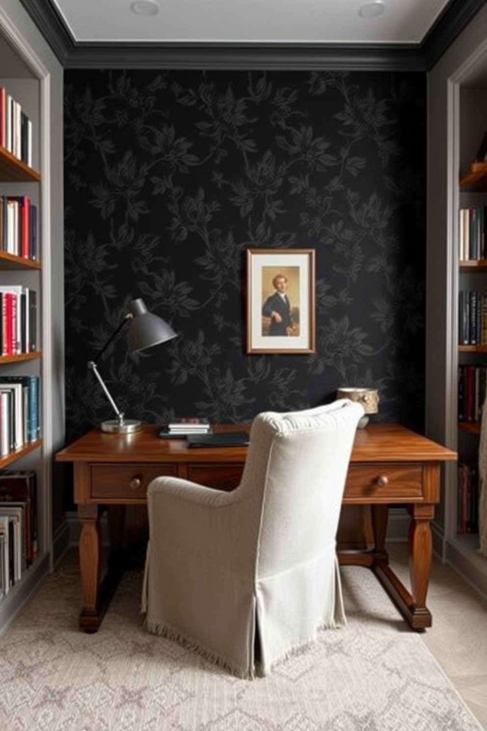 Dark Study Room Design Ideas 7