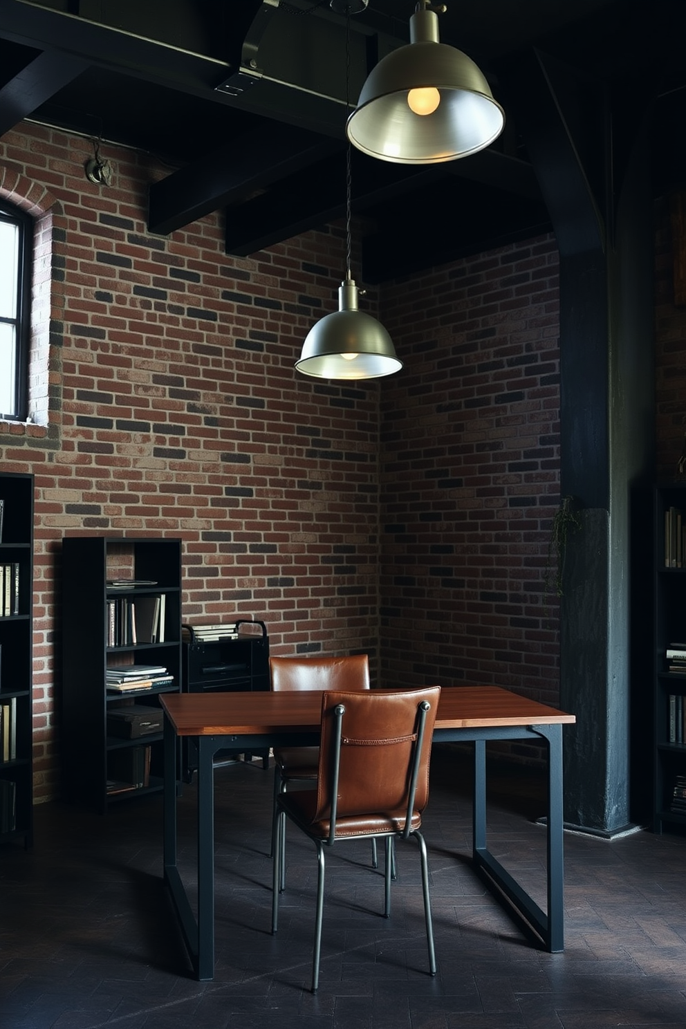 Dark Study Room Design Ideas 8