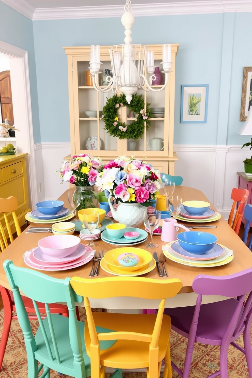 Dining Room Easter Decorating Ideas 12