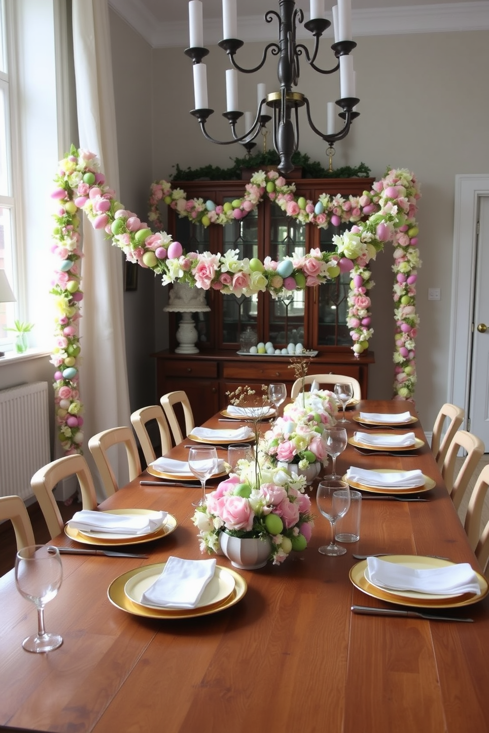 Dining Room Easter Decorating Ideas 19