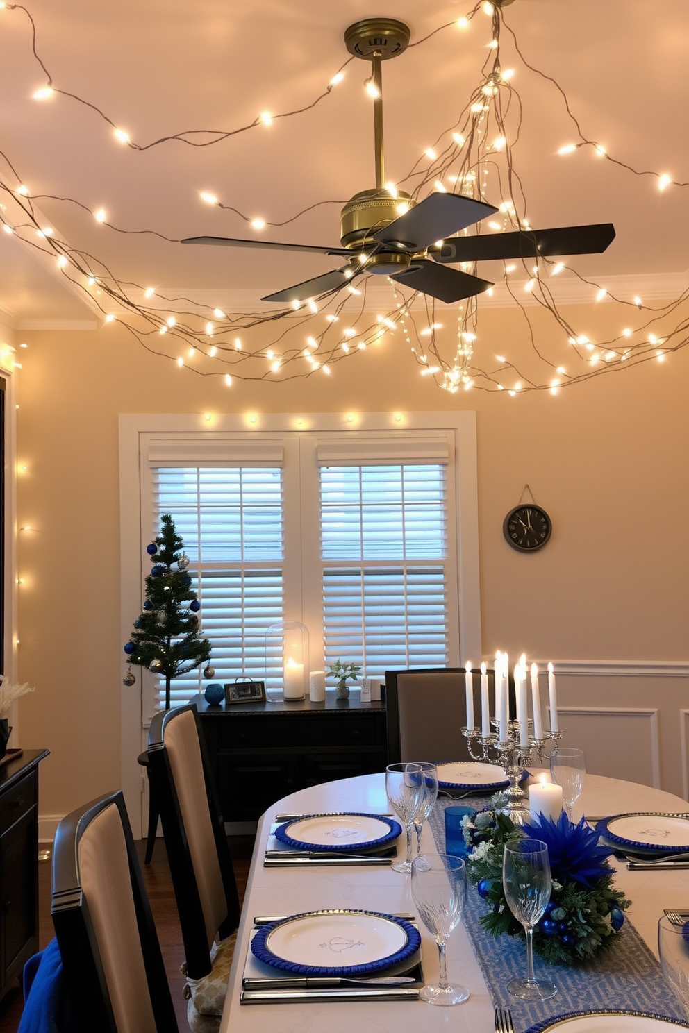 Dining Room Hanukkah Decorating Ideas 18