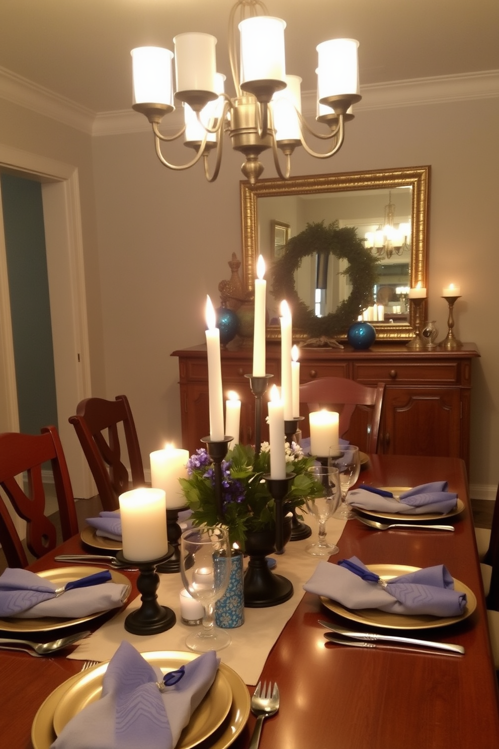 Dining Room Hanukkah Decorating Ideas 22