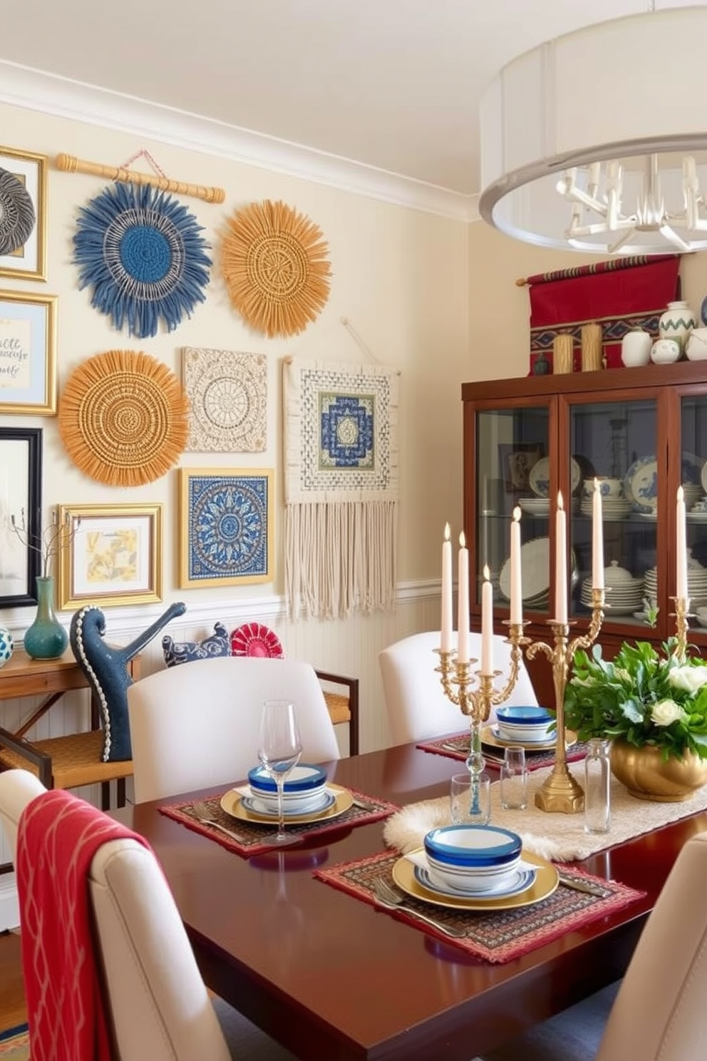 Dining Room Hanukkah Decorating Ideas 23