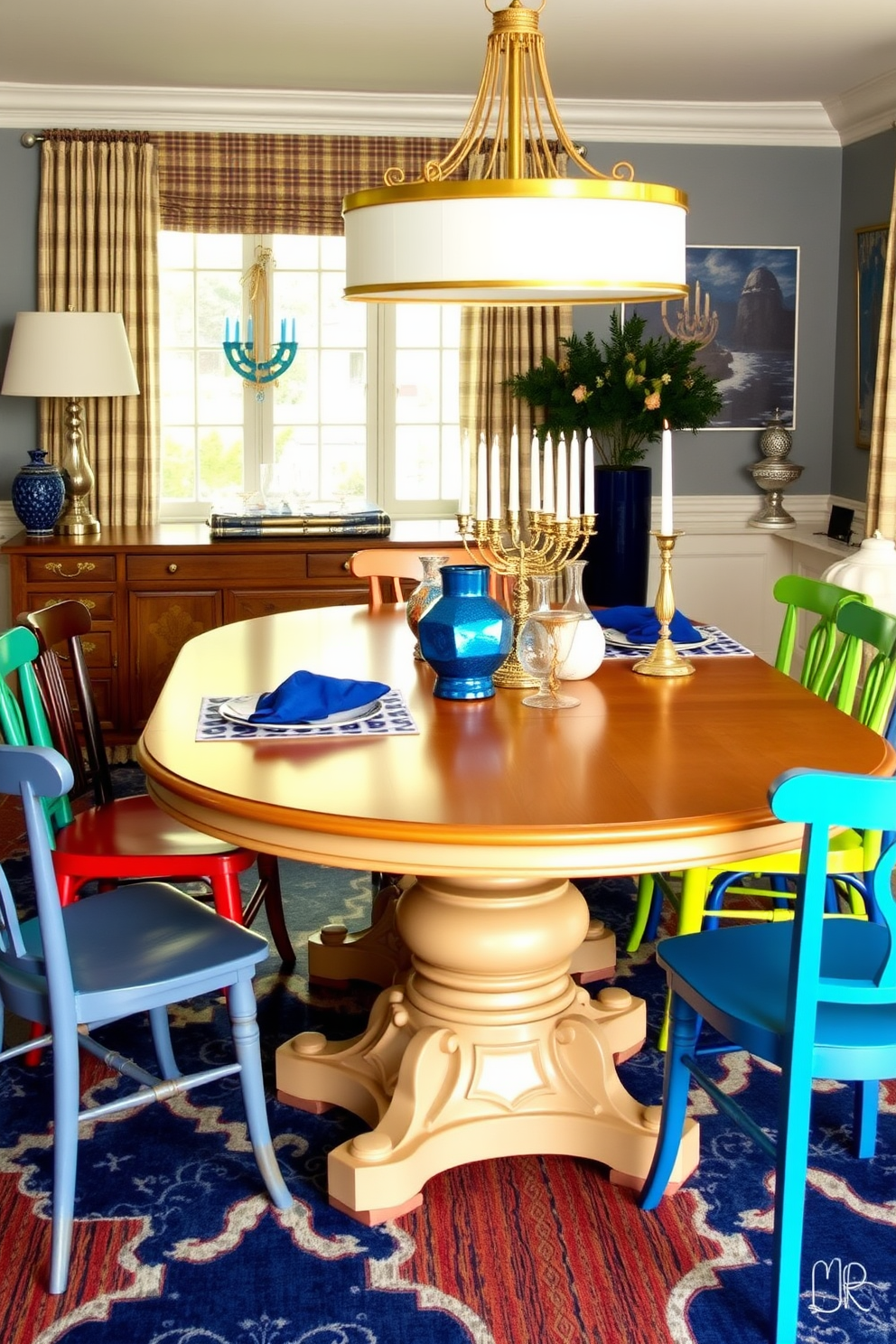 Dining Room Hanukkah Decorating Ideas 26