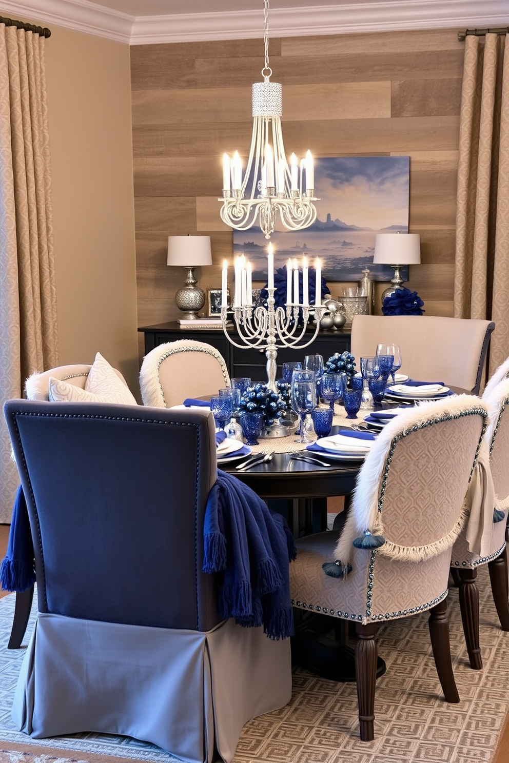 Dining Room Hanukkah Decorating Ideas 28