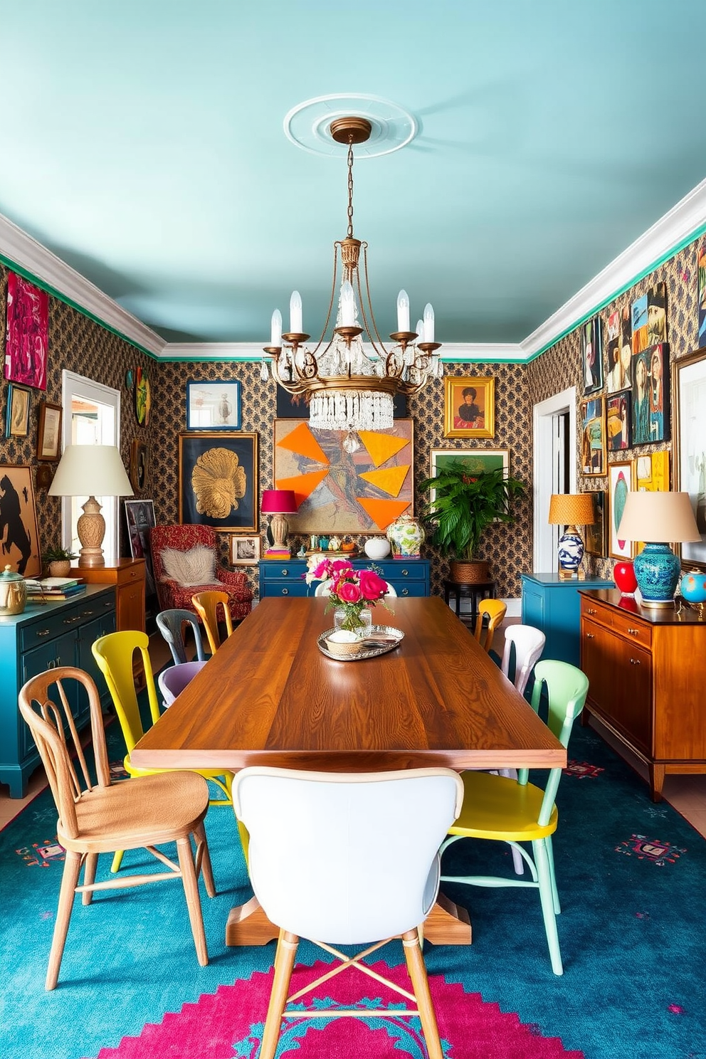 Eclectic Dining Room Design Ideas 17