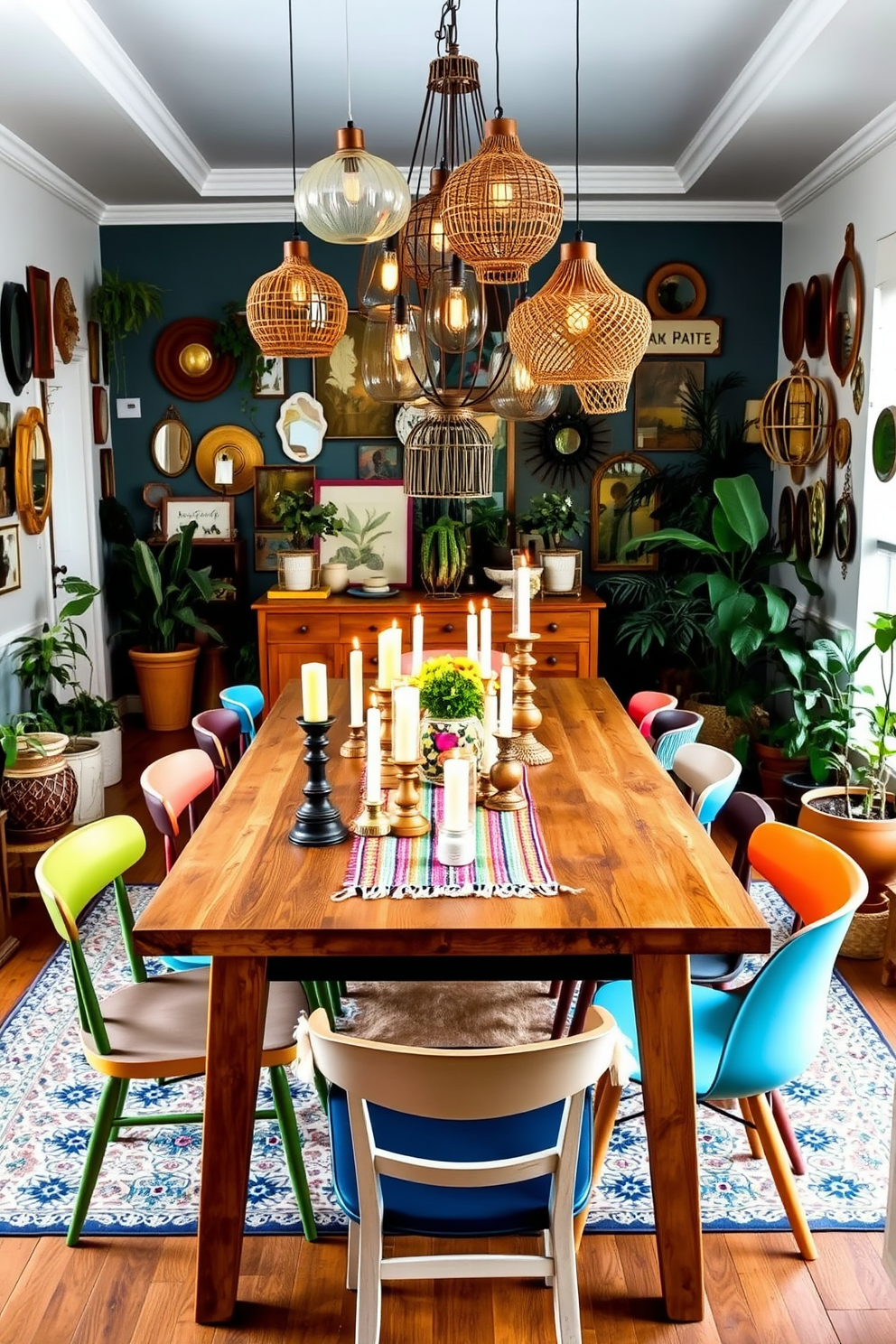 Eclectic Dining Room Design Ideas 19