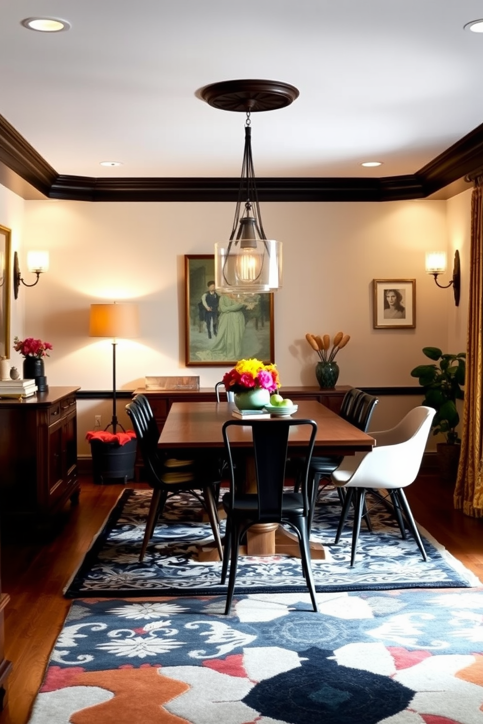 Eclectic Dining Room Design Ideas 22