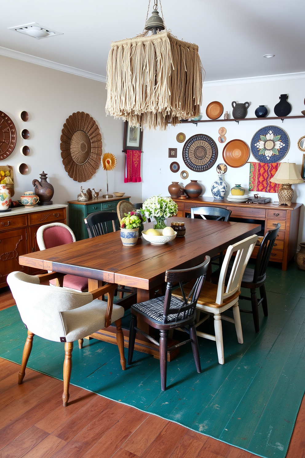 Eclectic Dining Room Design Ideas 25