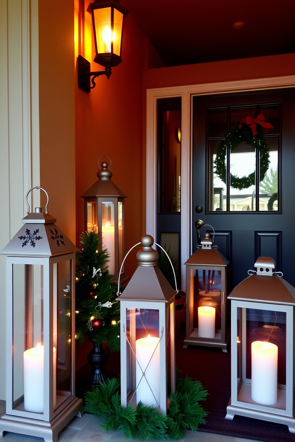 Entryway Christmas Decorating Ideas 12