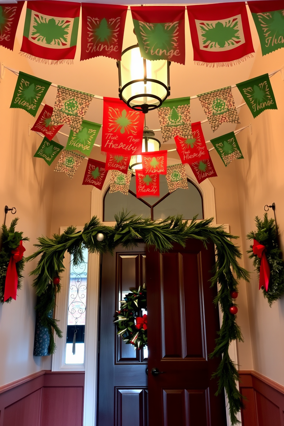 Entryway Christmas Decorating Ideas 16