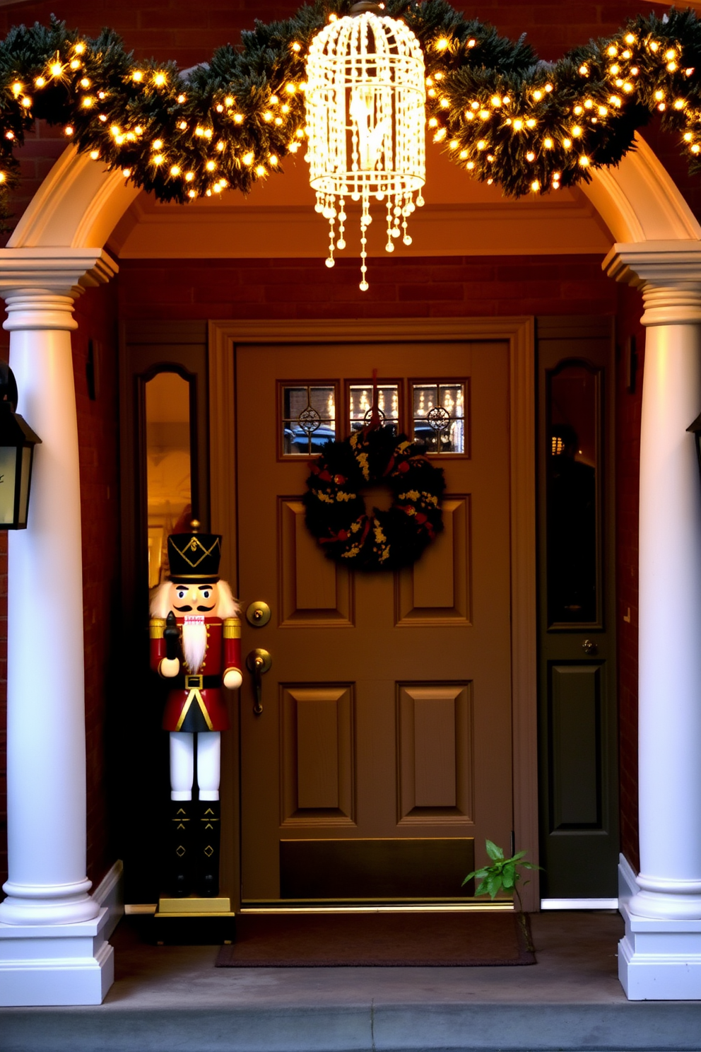 Entryway Christmas Decorating Ideas 21