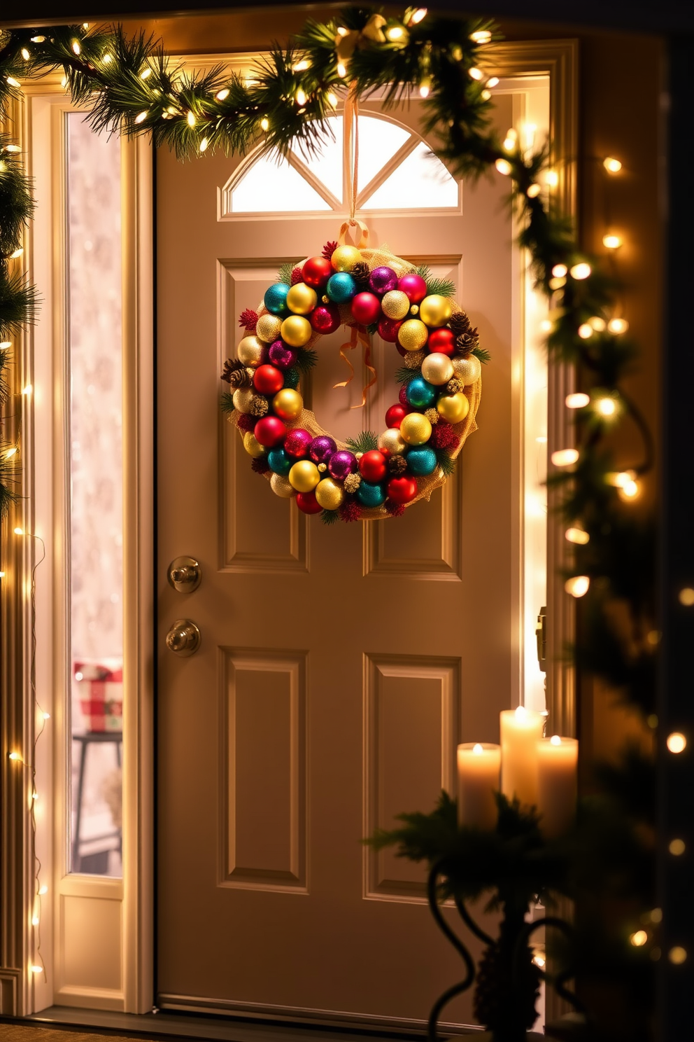 Entryway Christmas Decorating Ideas 30