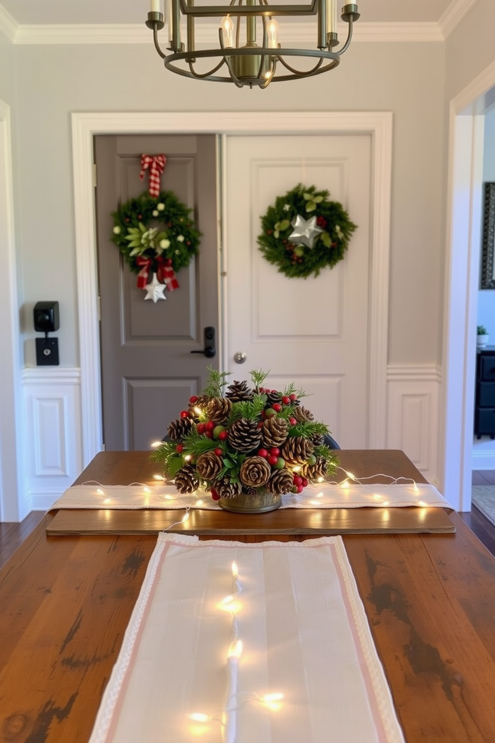 Entryway Christmas Decorating Ideas 5