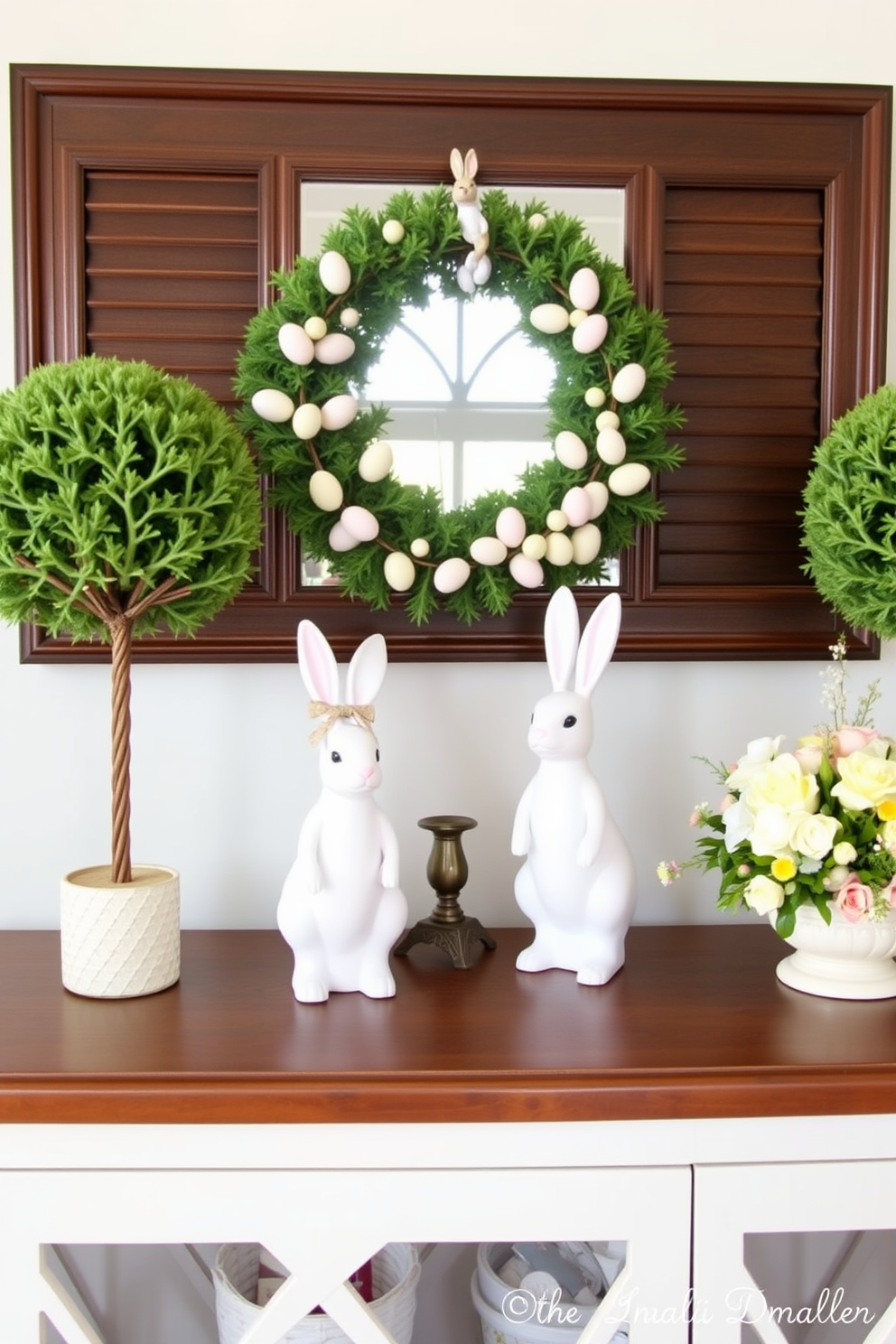 Entryway Easter Decorating Ideas 14