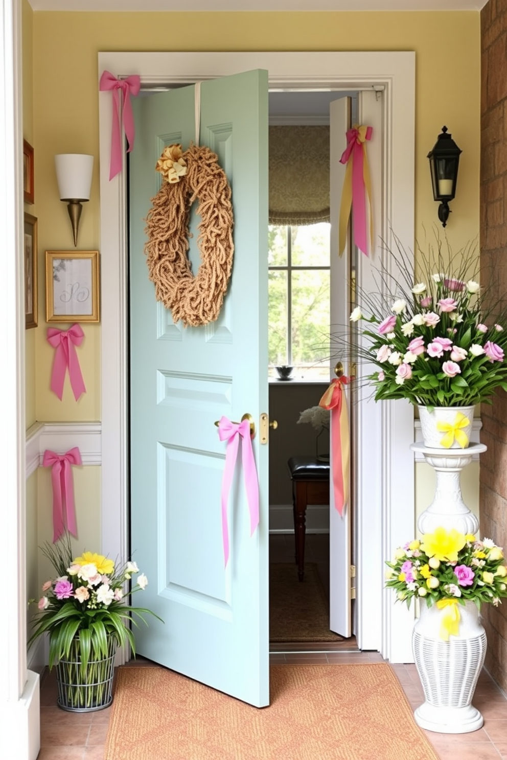 Entryway Easter Decorating Ideas 19