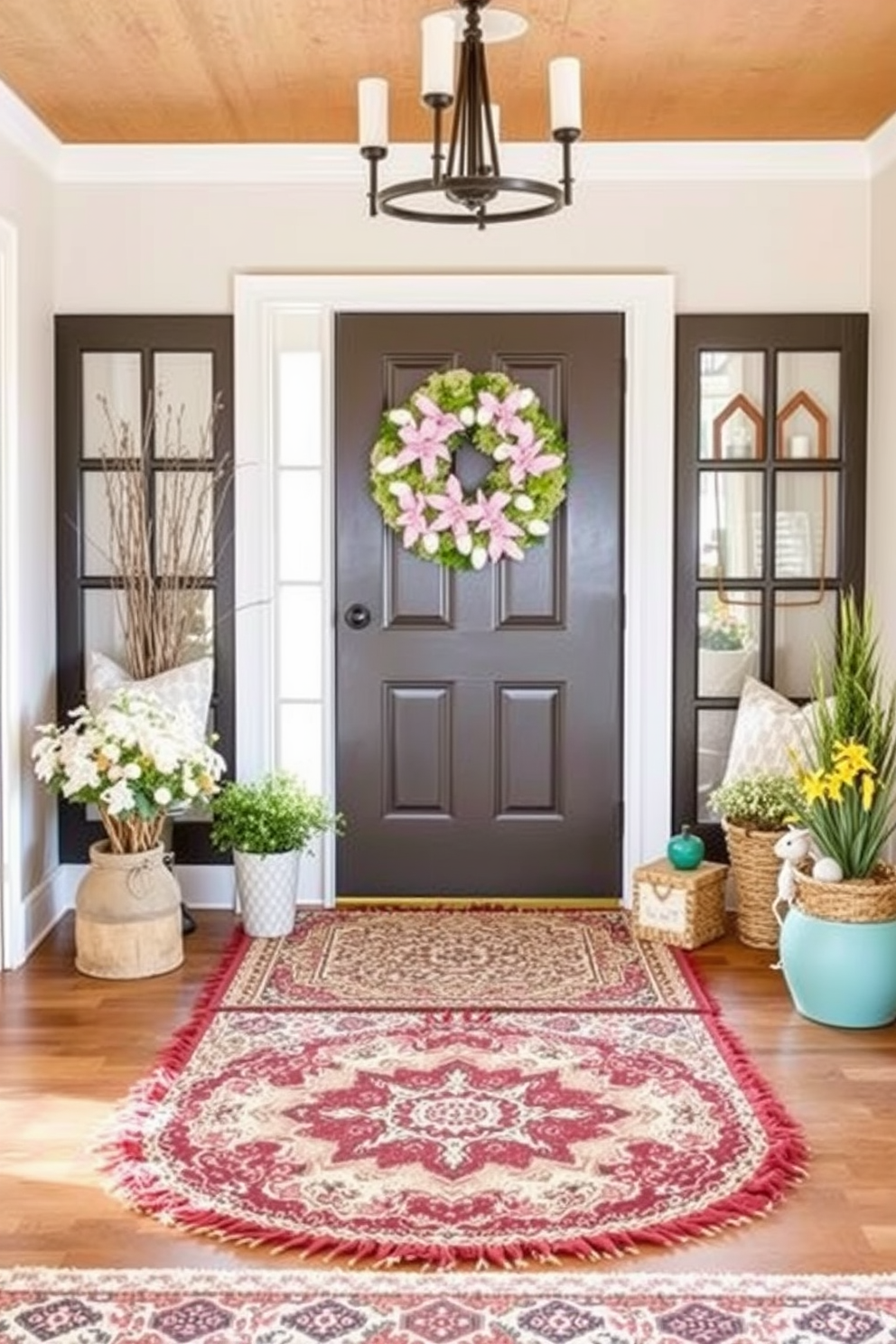 Entryway Easter Decorating Ideas 21