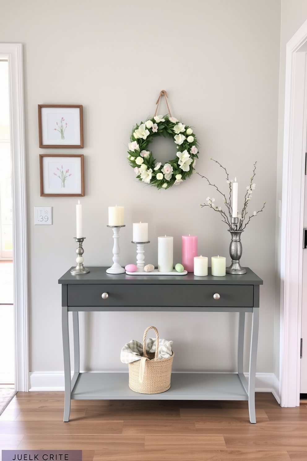 Entryway Easter Decorating Ideas 23