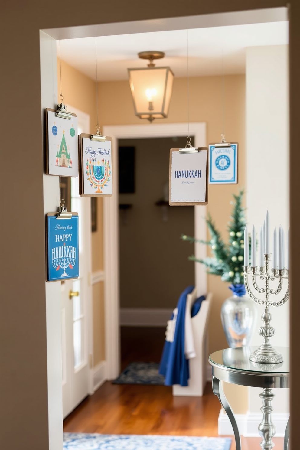 Entryway Hanukkah Decorating Ideas 12