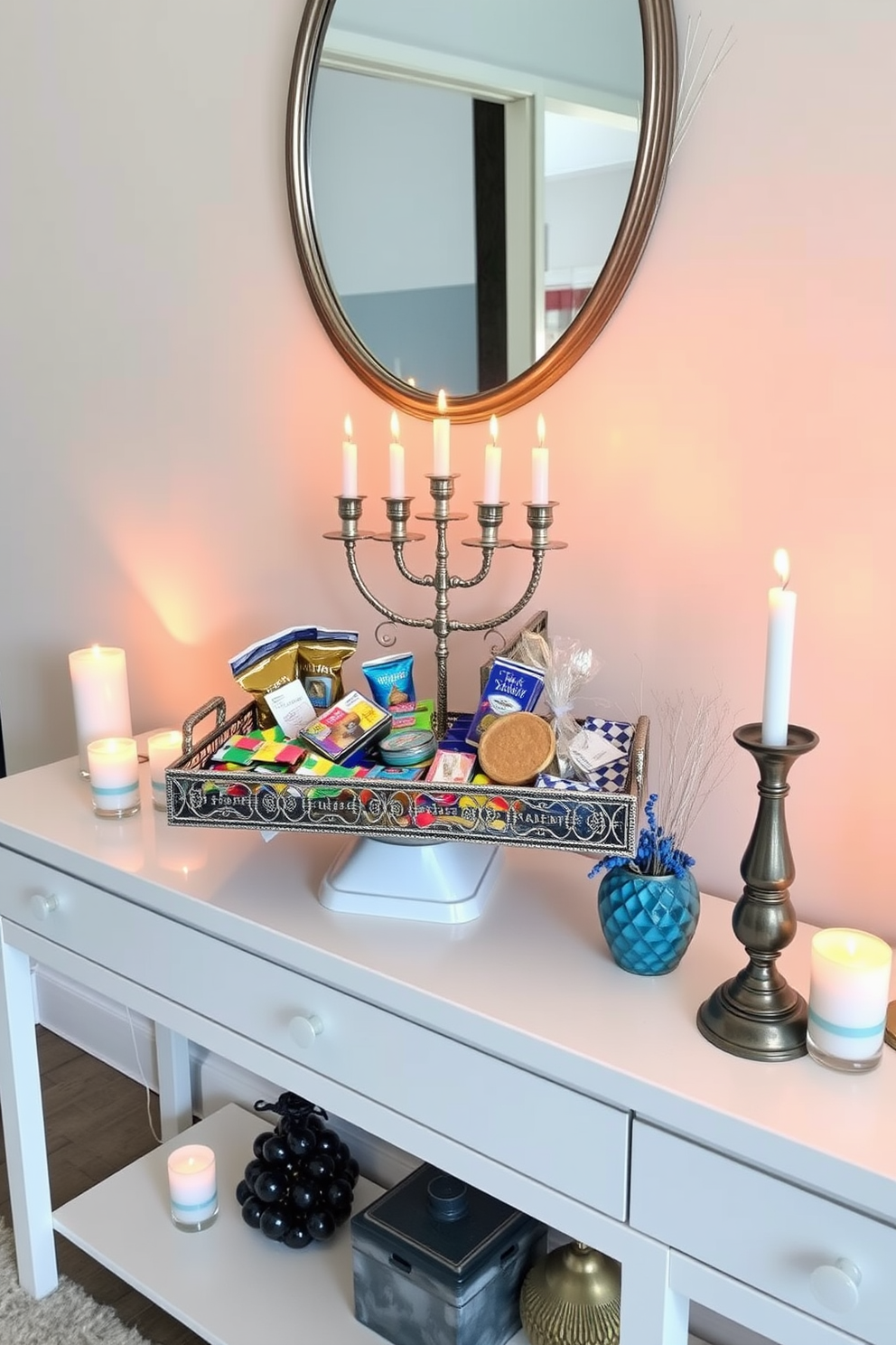 Entryway Hanukkah Decorating Ideas 14