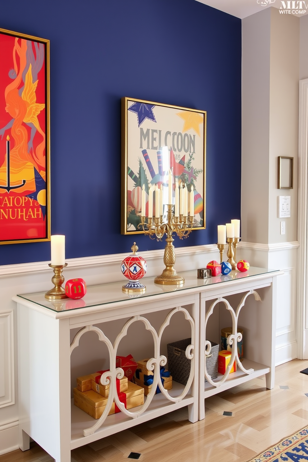 Entryway Hanukkah Decorating Ideas 19