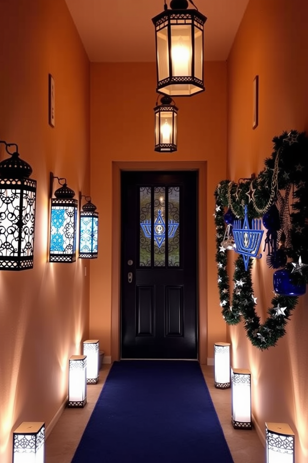 Entryway Hanukkah Decorating Ideas 22