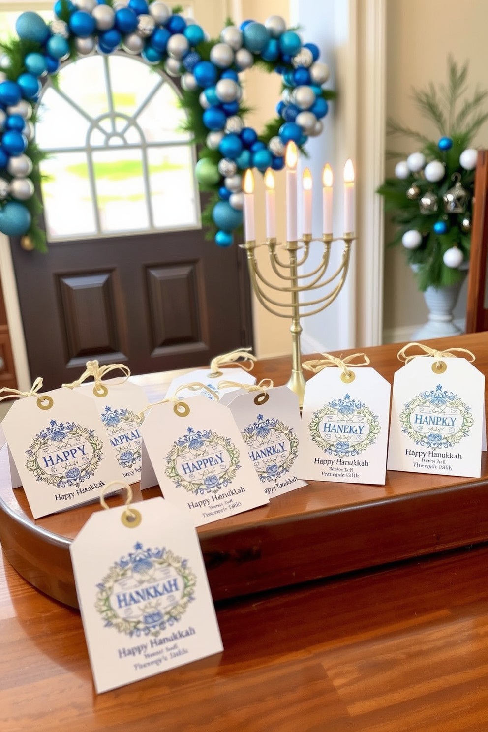 Entryway Hanukkah Decorating Ideas 24