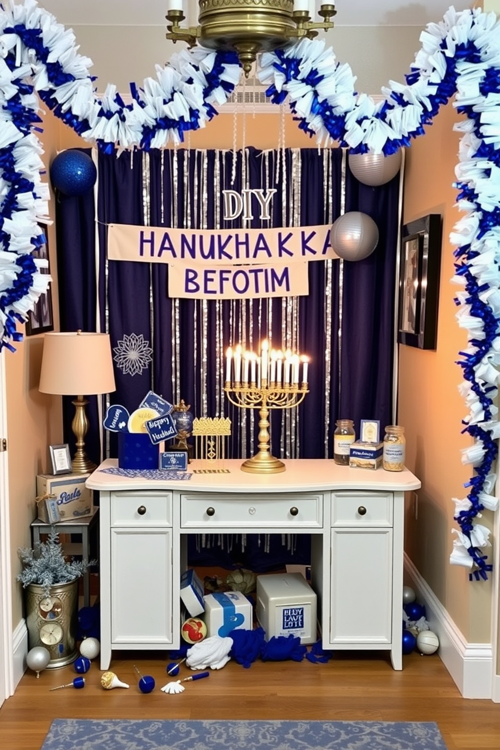 Entryway Hanukkah Decorating Ideas 26