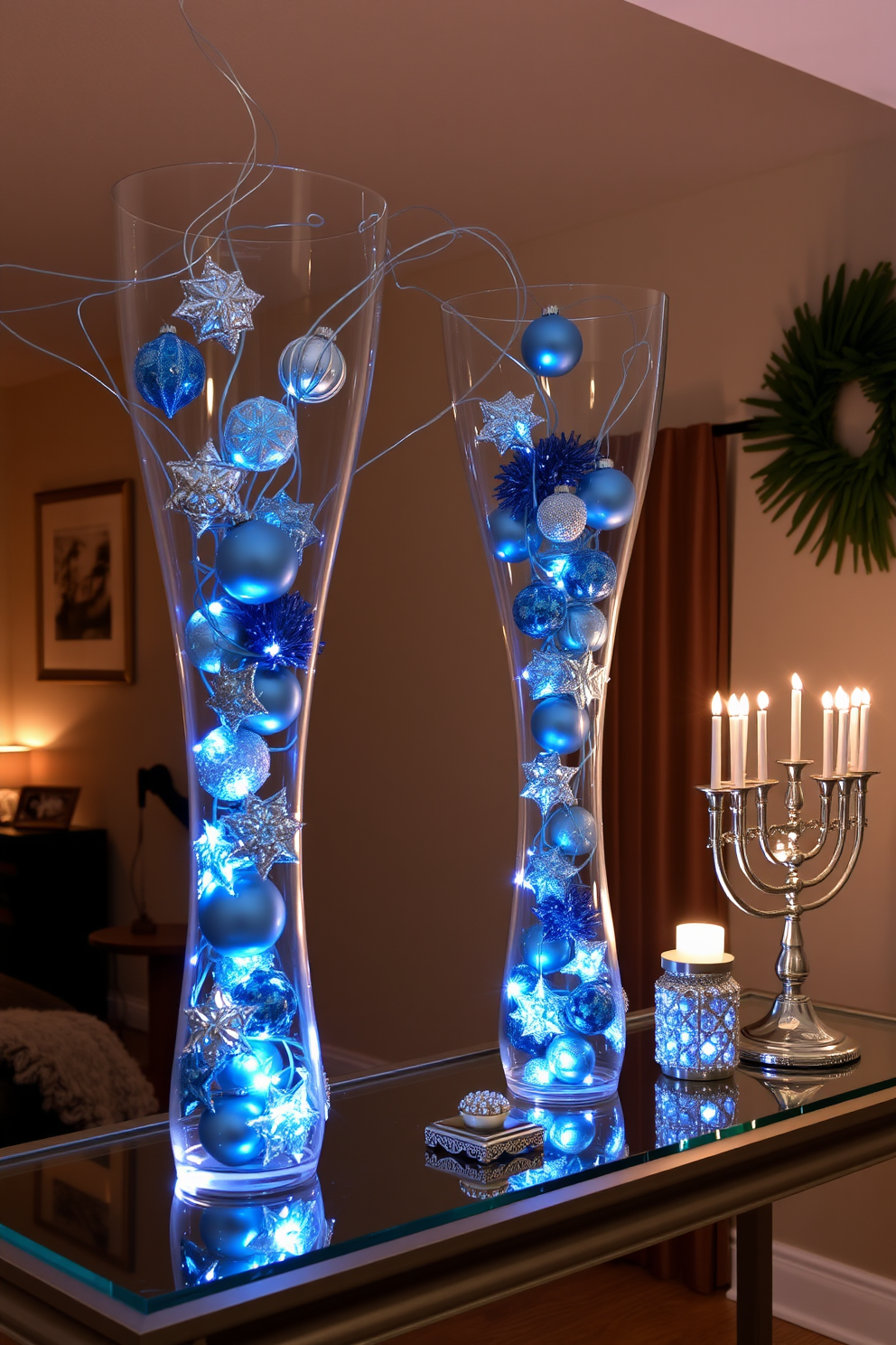 Entryway Hanukkah Decorating Ideas 28