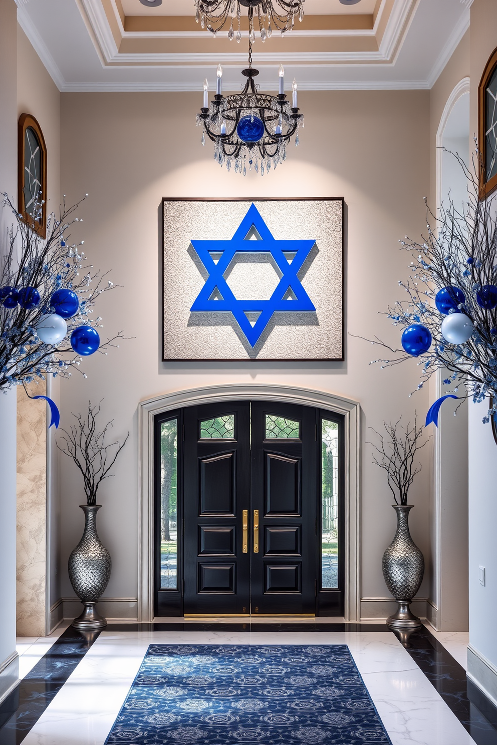 Entryway Hanukkah Decorating Ideas 5