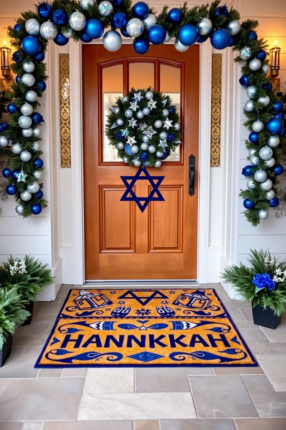 Entryway Hanukkah Decorating Ideas 6