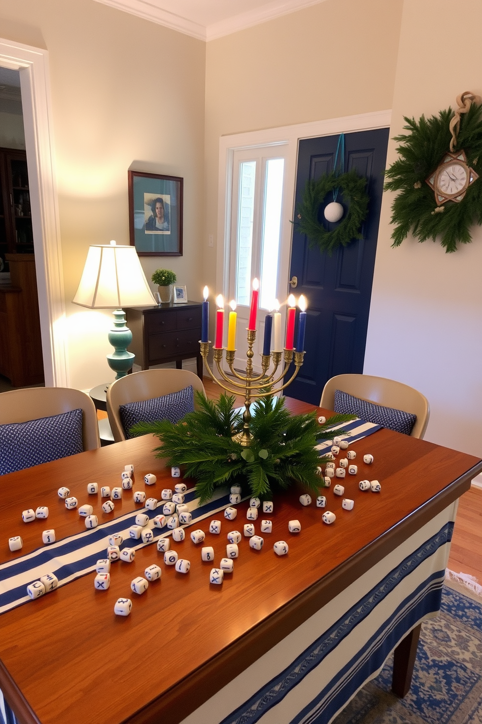 Entryway Hanukkah Decorating Ideas 7