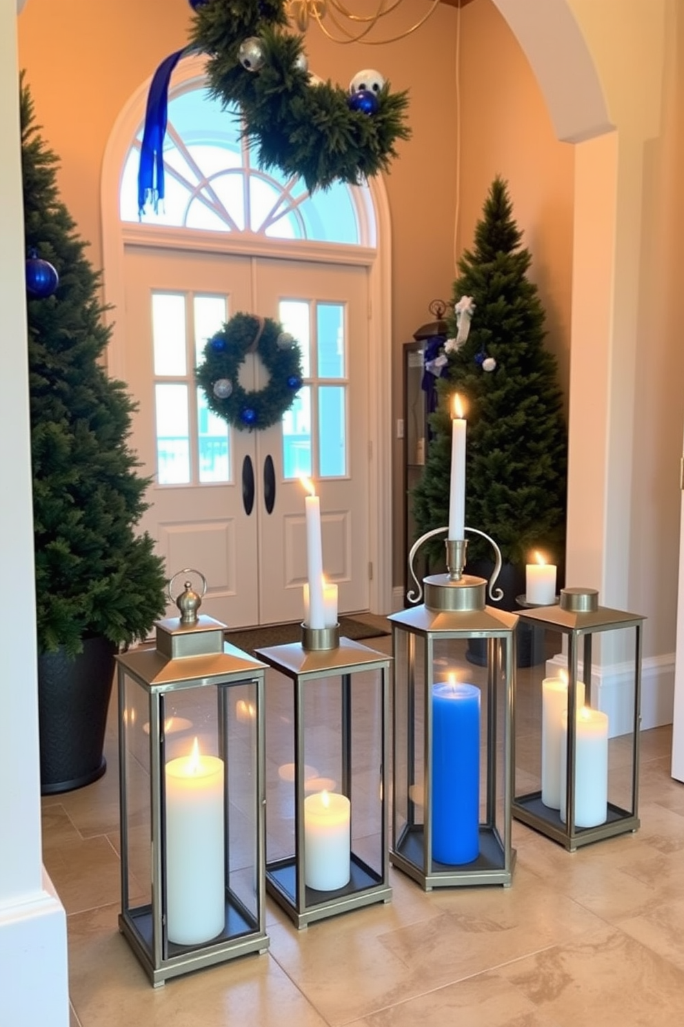 Entryway Hanukkah Decorating Ideas 8