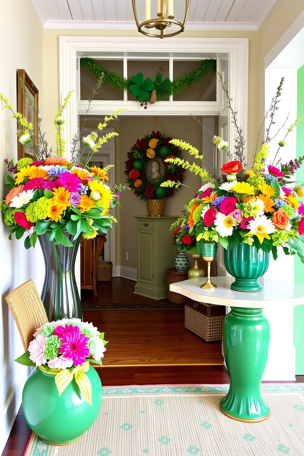 Entryway St Patricks Day Decorating Ideas 24