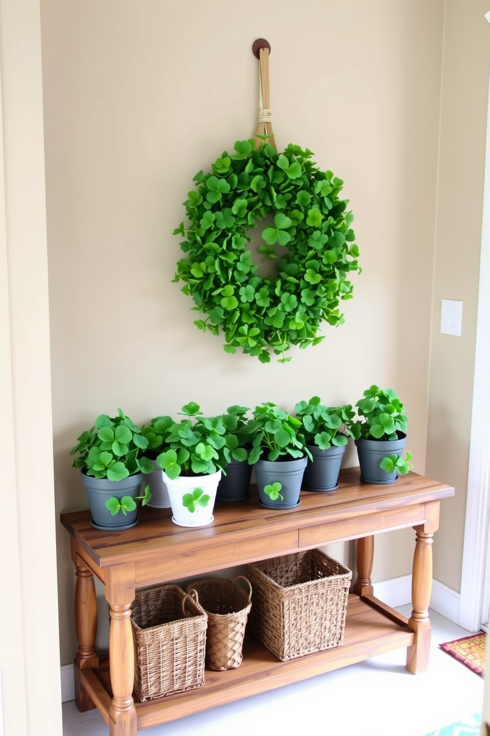 Entryway St Patricks Day Decorating Ideas 7