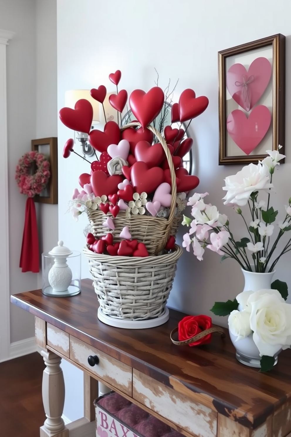 Entryway Valentines Day Decorating Ideas 11