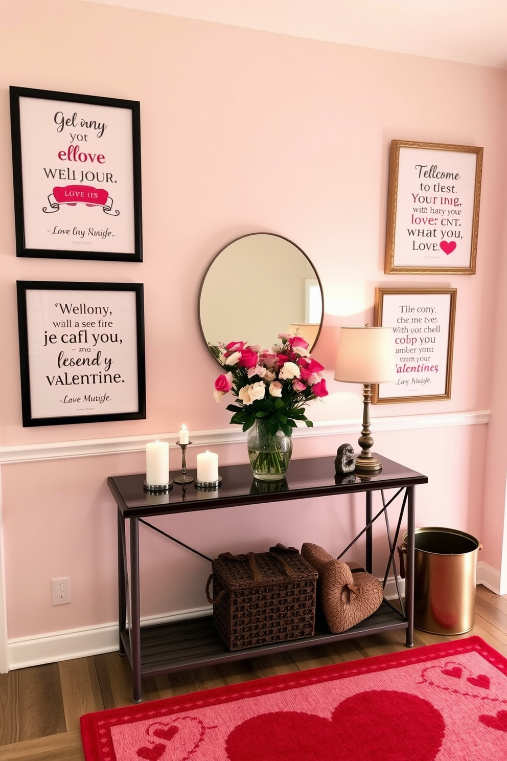 Entryway Valentines Day Decorating Ideas 13