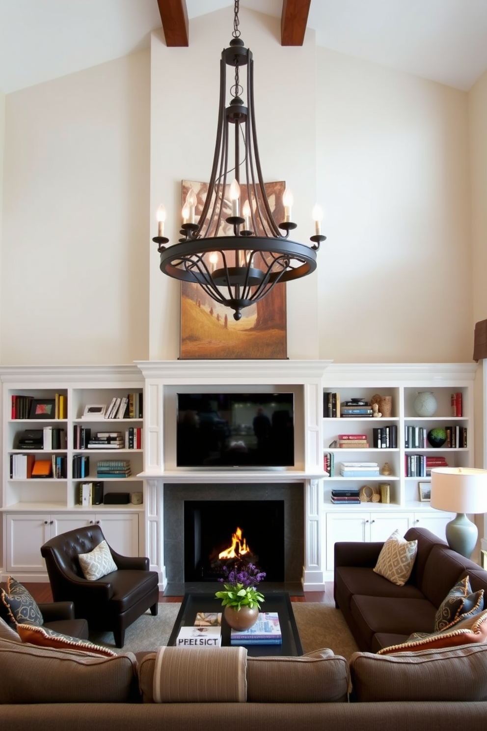 Family Room Design Ideas With Fireplace 13