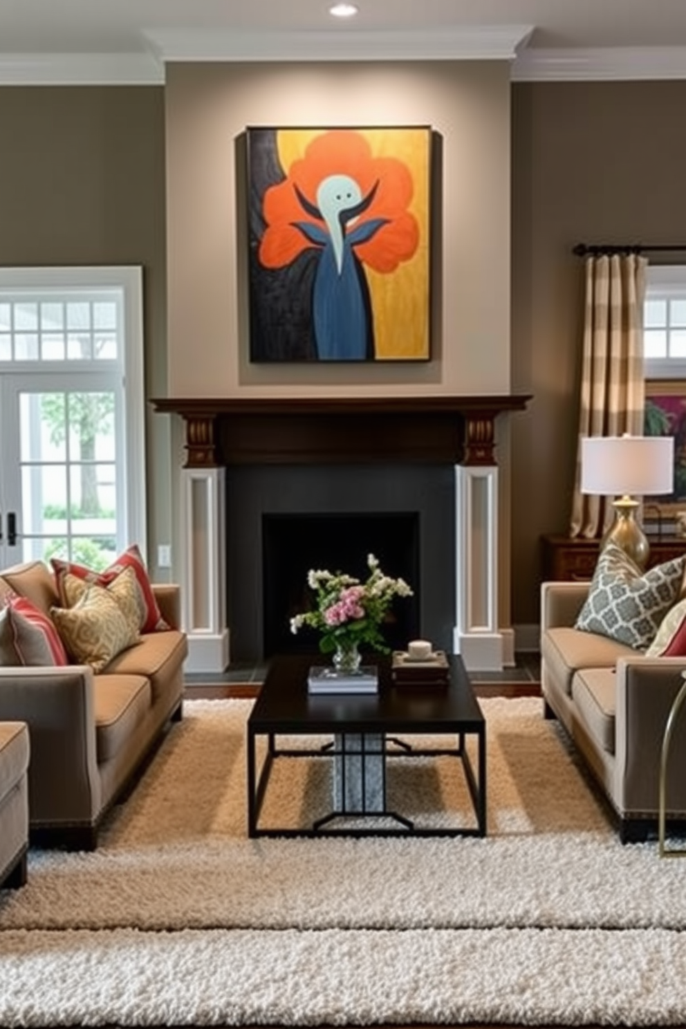 Family Room Design Ideas With Fireplace 18