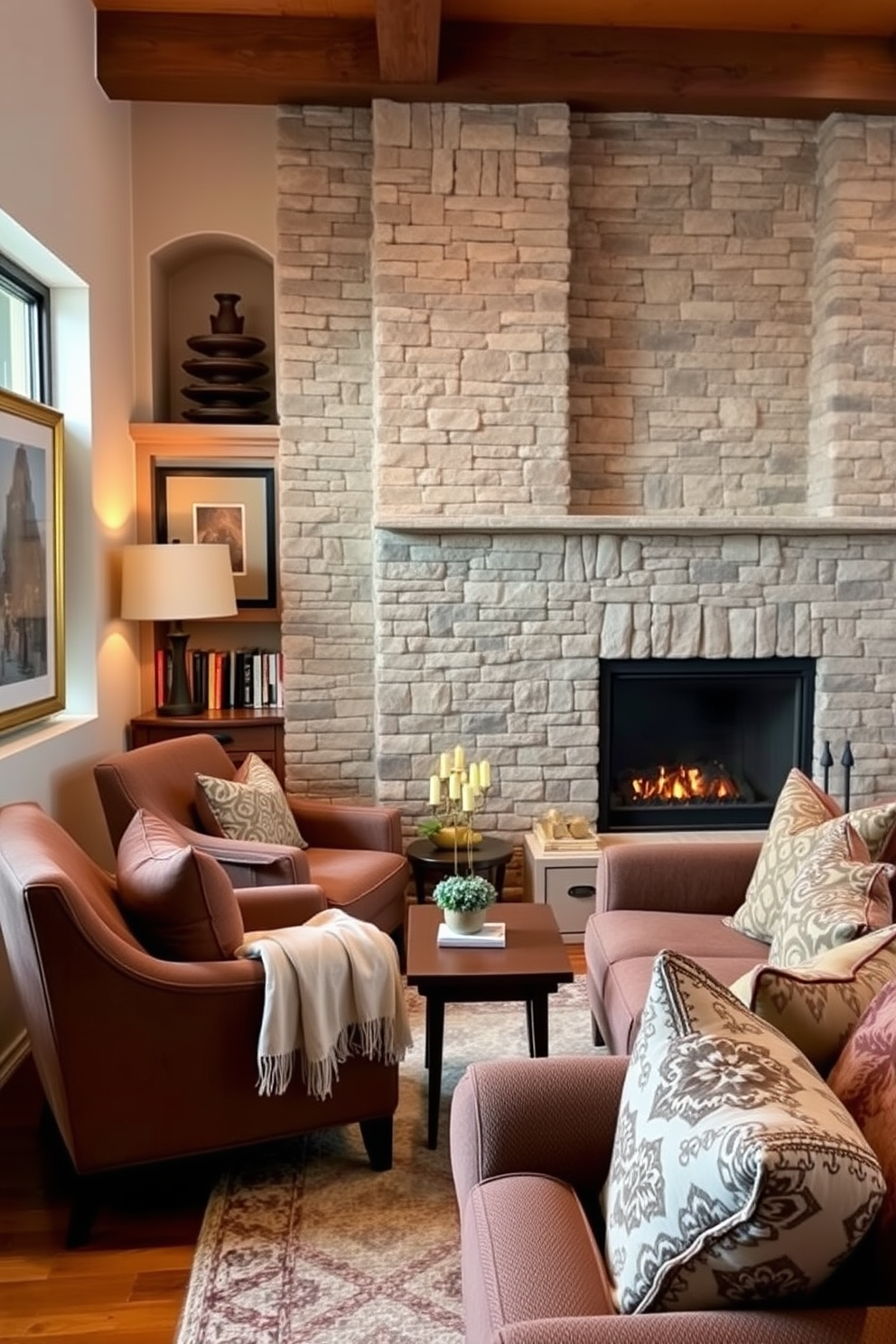 Family Room Design Ideas With Fireplace 19