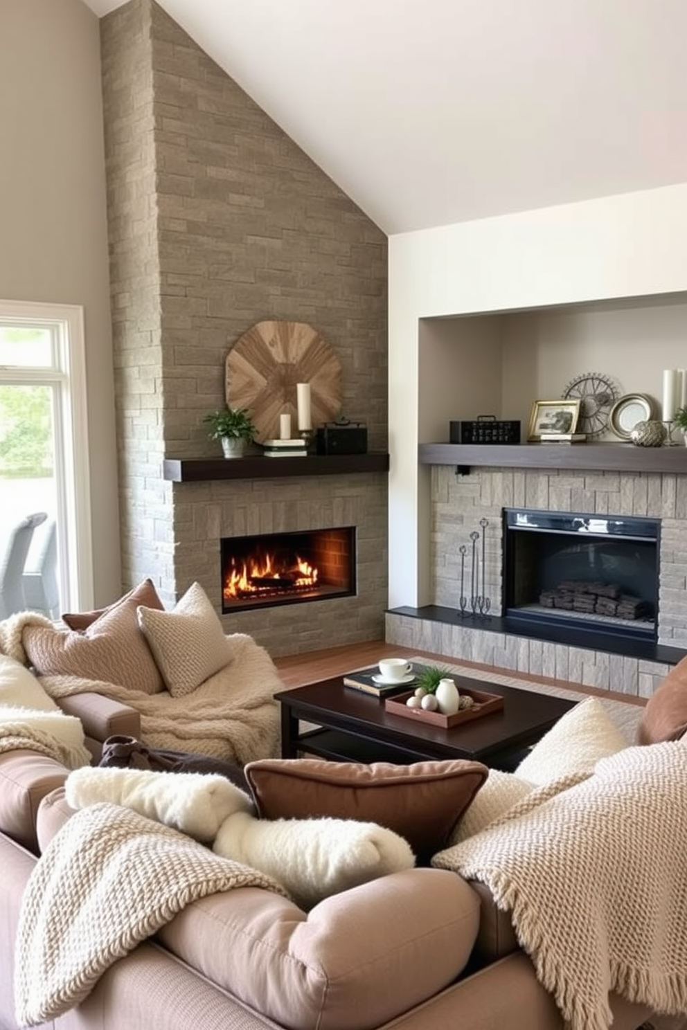 Family Room Design Ideas With Fireplace 21